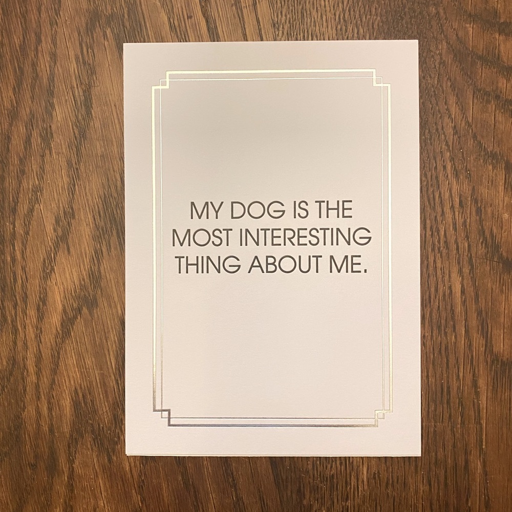 New Dog saying print